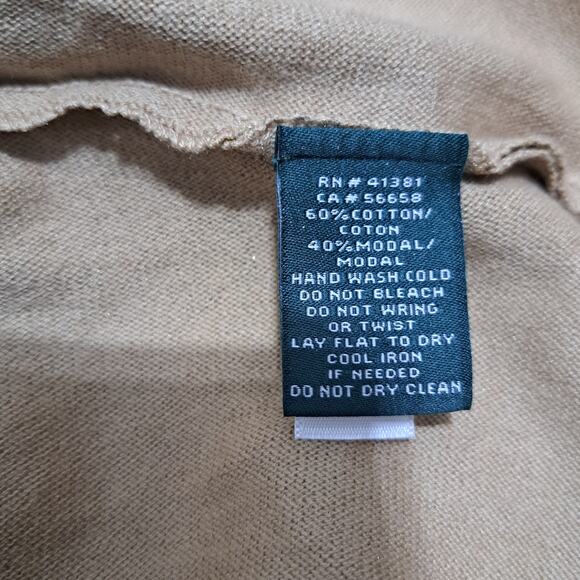 Lauren Ralph Lauren Stylish Grannycore Boatneck Long Sleeve Blouse Gold XL NWT - Picture 10 of 11